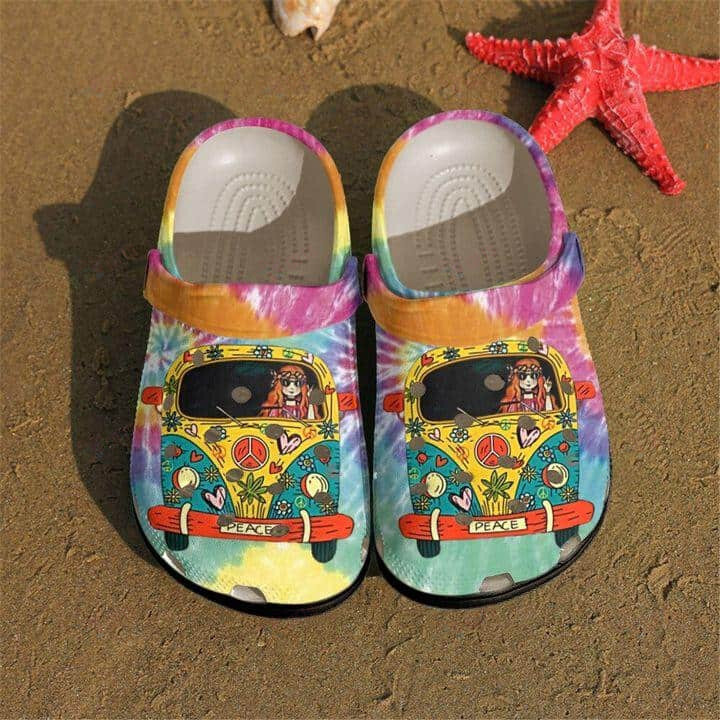 Hippie Crocs Classic Clogs Shoes