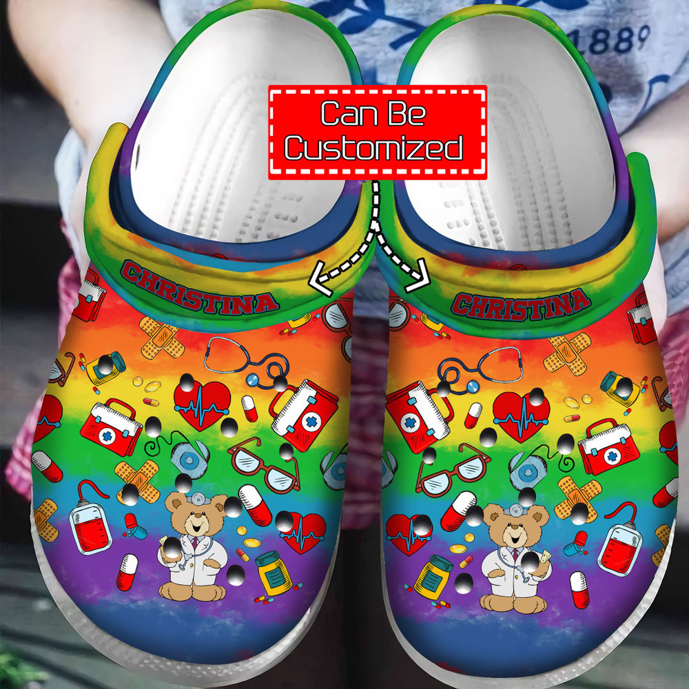 Hippie Crocs - Nurse Pattern Comfortable For Women Gift Hippie Life Clog Shoes For Men And Women
