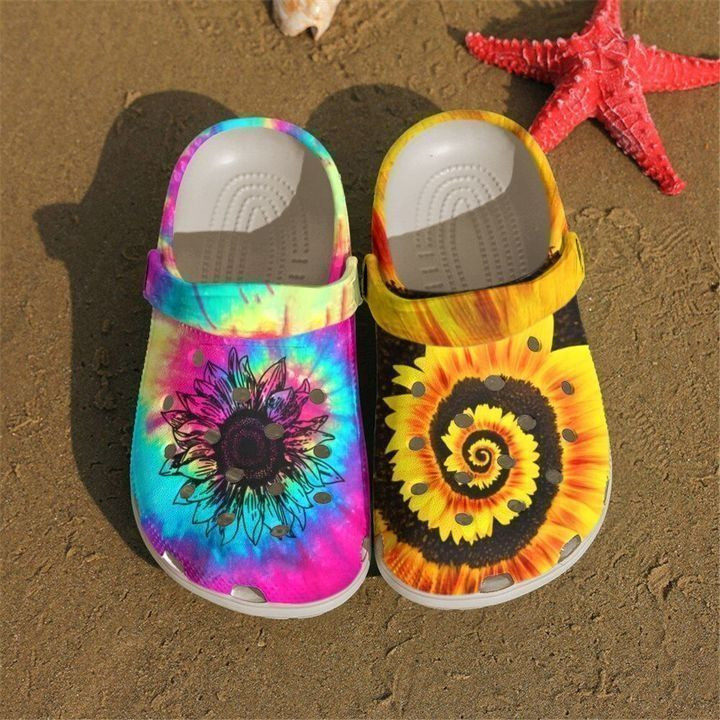 Hippie Style Crocs Classic Clogs Shoes