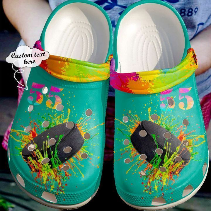 Hockey Personalized Colorful Crocs Classic Clogs Shoes