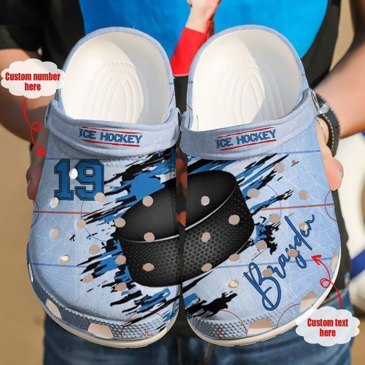 Hockey Personalized Lover Crocs Classic Clogs Shoes