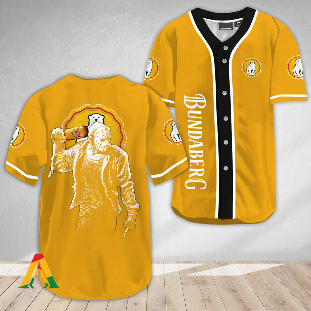 Horror Jason Voorhees Bundaberg Rum Baseball Jersey Unisex Jersey Shirt for Men Women