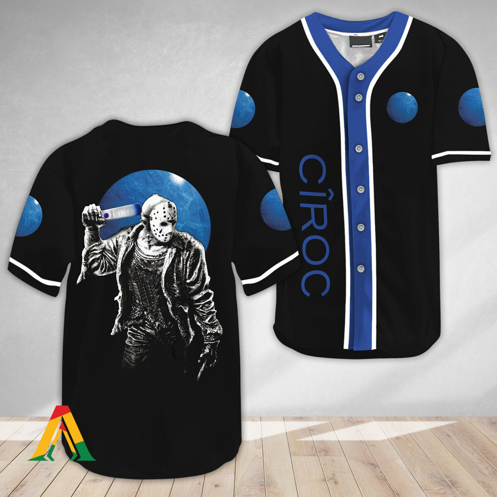 Horror Jason Voorhees Ciroc Vodka Baseball Jersey Unisex Jersey Shirt for Men Women