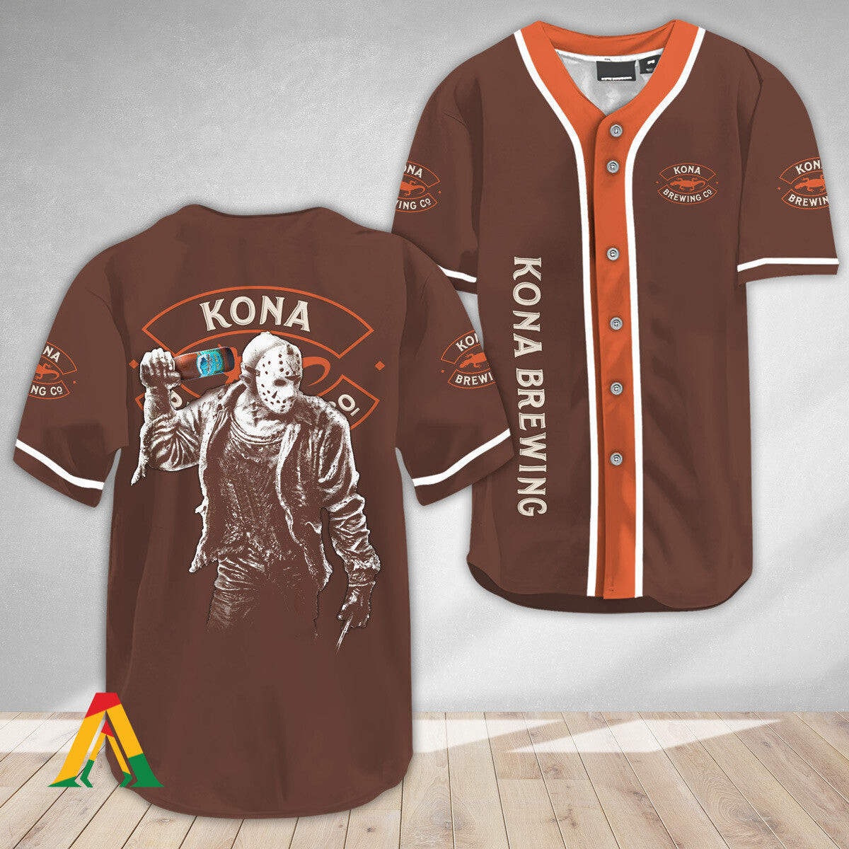 Horror Jason Voorhees Kona Brewing Baseball Jersey