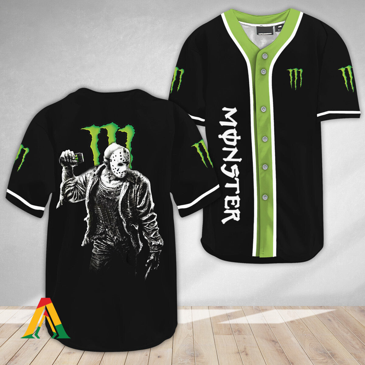 Horror Jason Voorhees Monster Energy Baseball Jersey