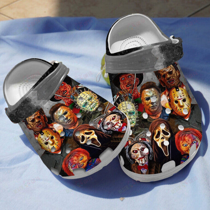 Horror Mask Crocs Classic Clogs Shoes