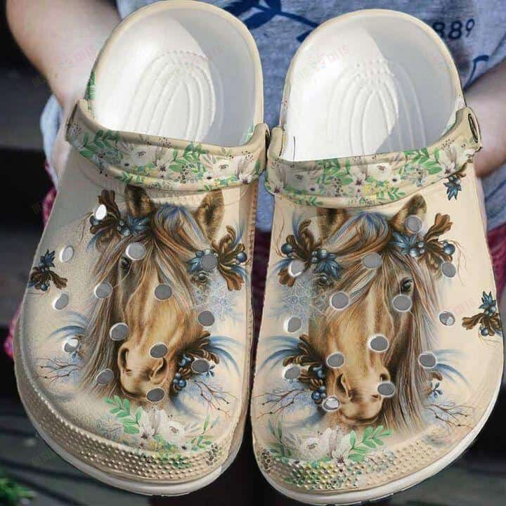 Horse Crocs Classic Clogs Shoes