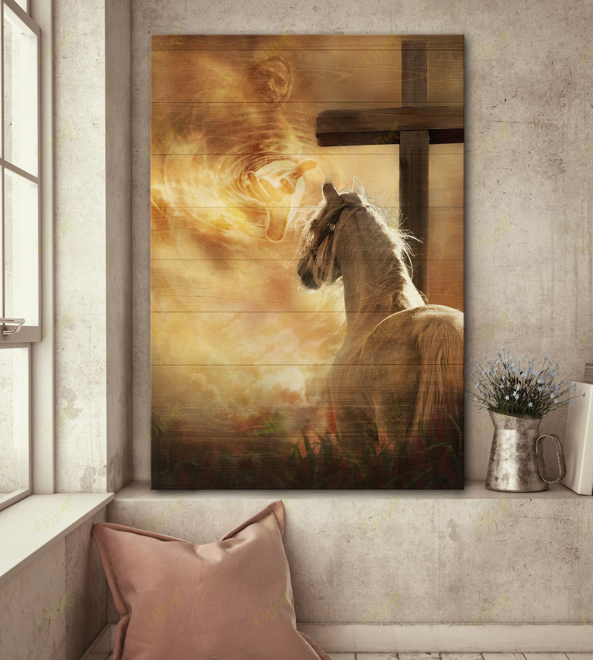 Horse - Follow His Sign Canvas Horse Poster And Canvas Art Wall Decor