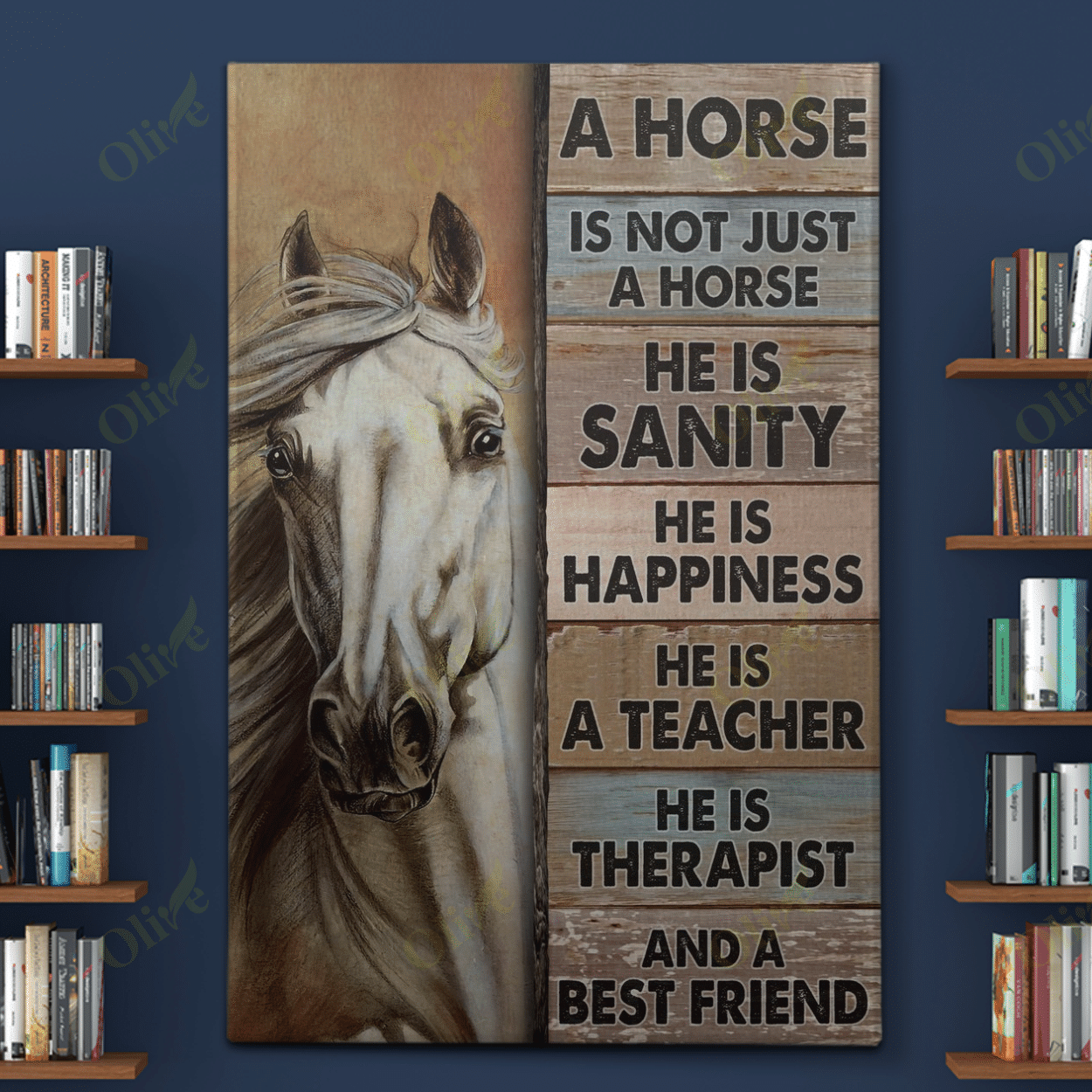 Horse Is Best Friend Canvas Horse Poster And Canvas Art Wall Decor