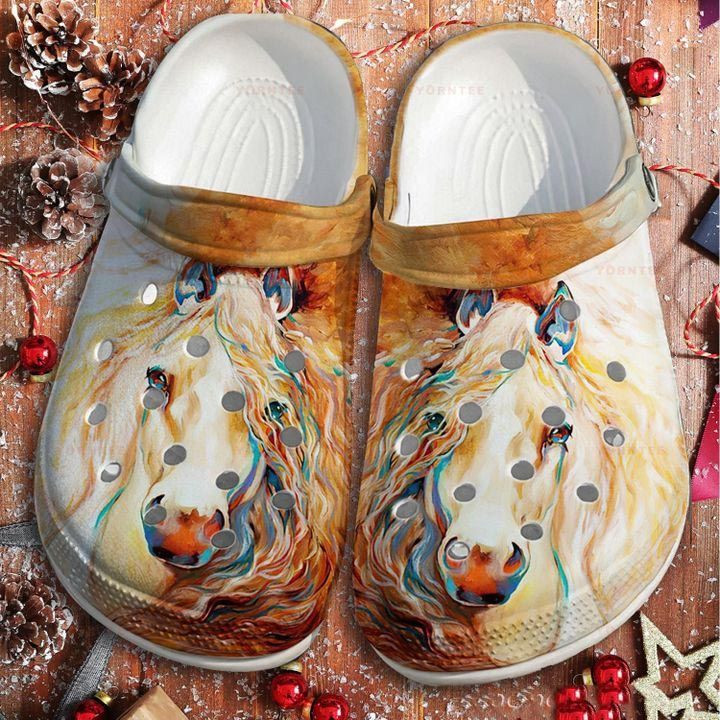Horses Girl Mothers Day Gifts Flower Gift For Lover Rubber Crocs Clog Shoes Comfy Footwear