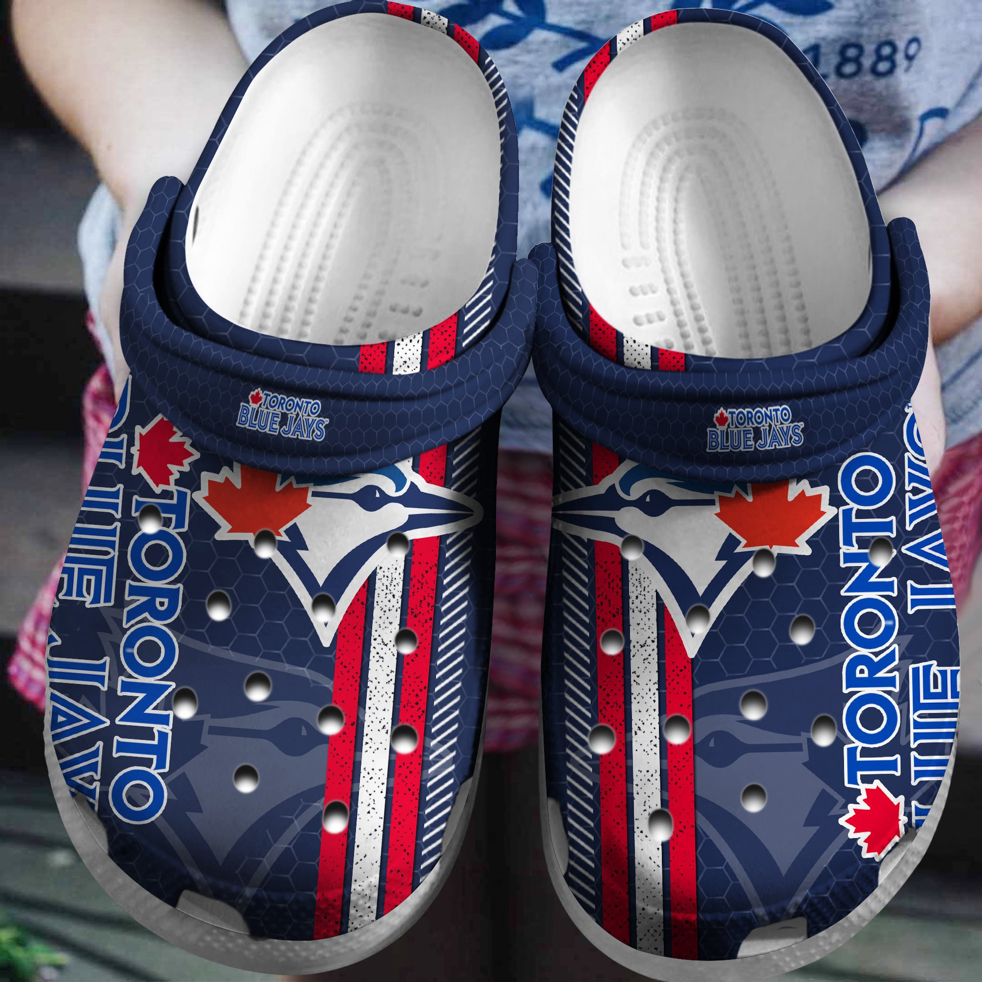 Hot Mlb Team Toronto Blue Jays Navy Crocs Clog Shoesshoes