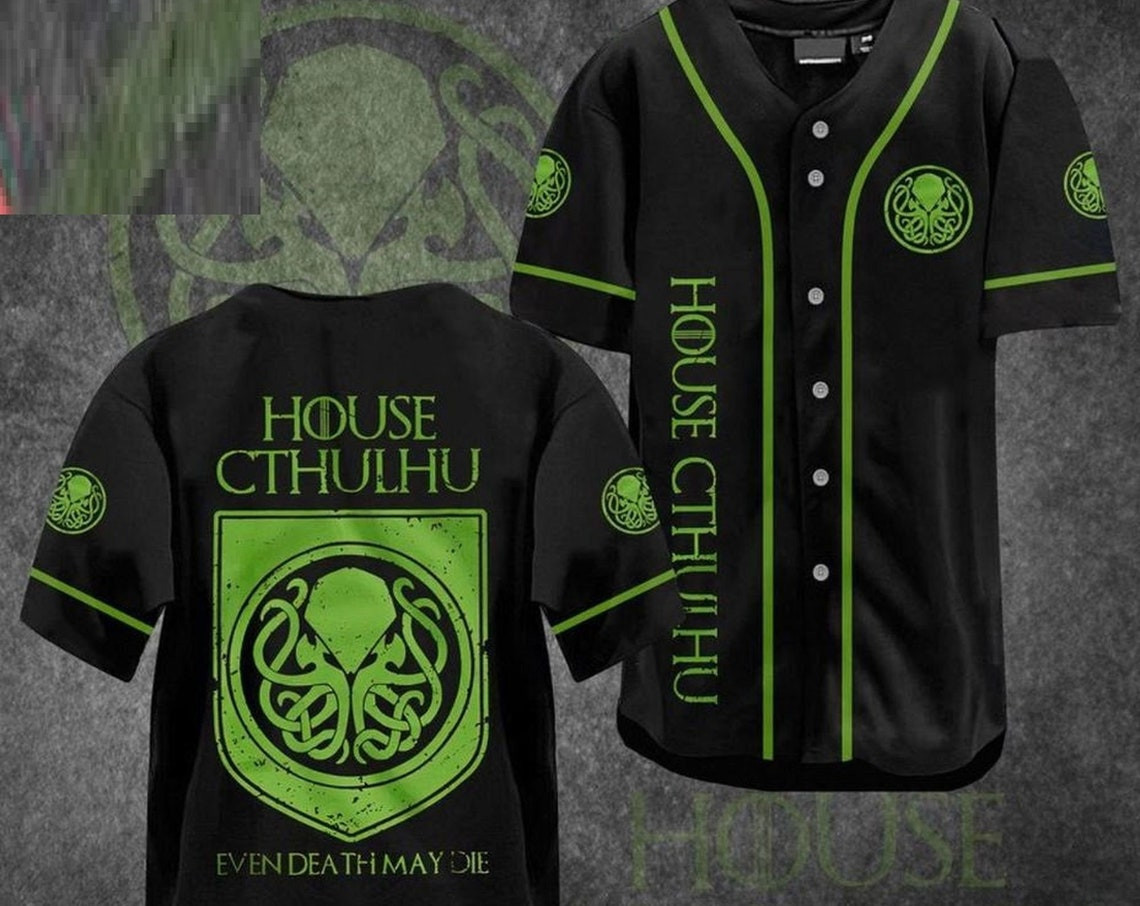 House of cthulhu horror movies baseball jersey Halloween Horror Movies Shirt Cthulhu baseball jersey Halloween Gift horror gift