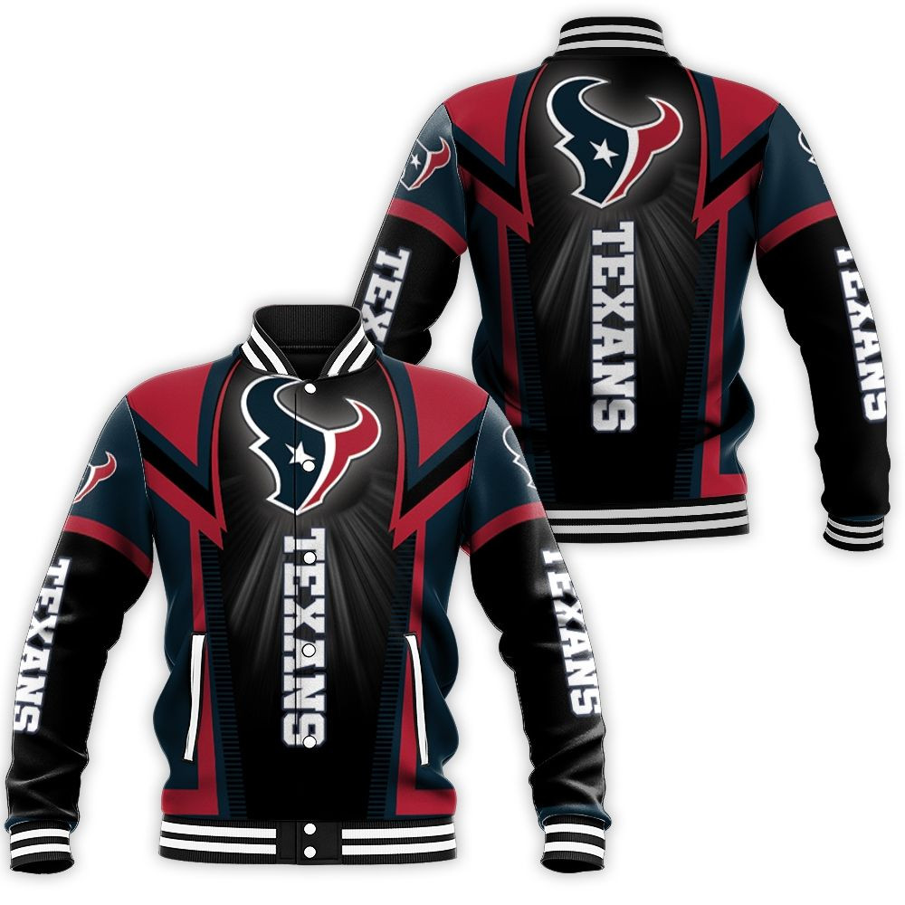 Houston Texans For Fans Baseball Jacket for Men Women