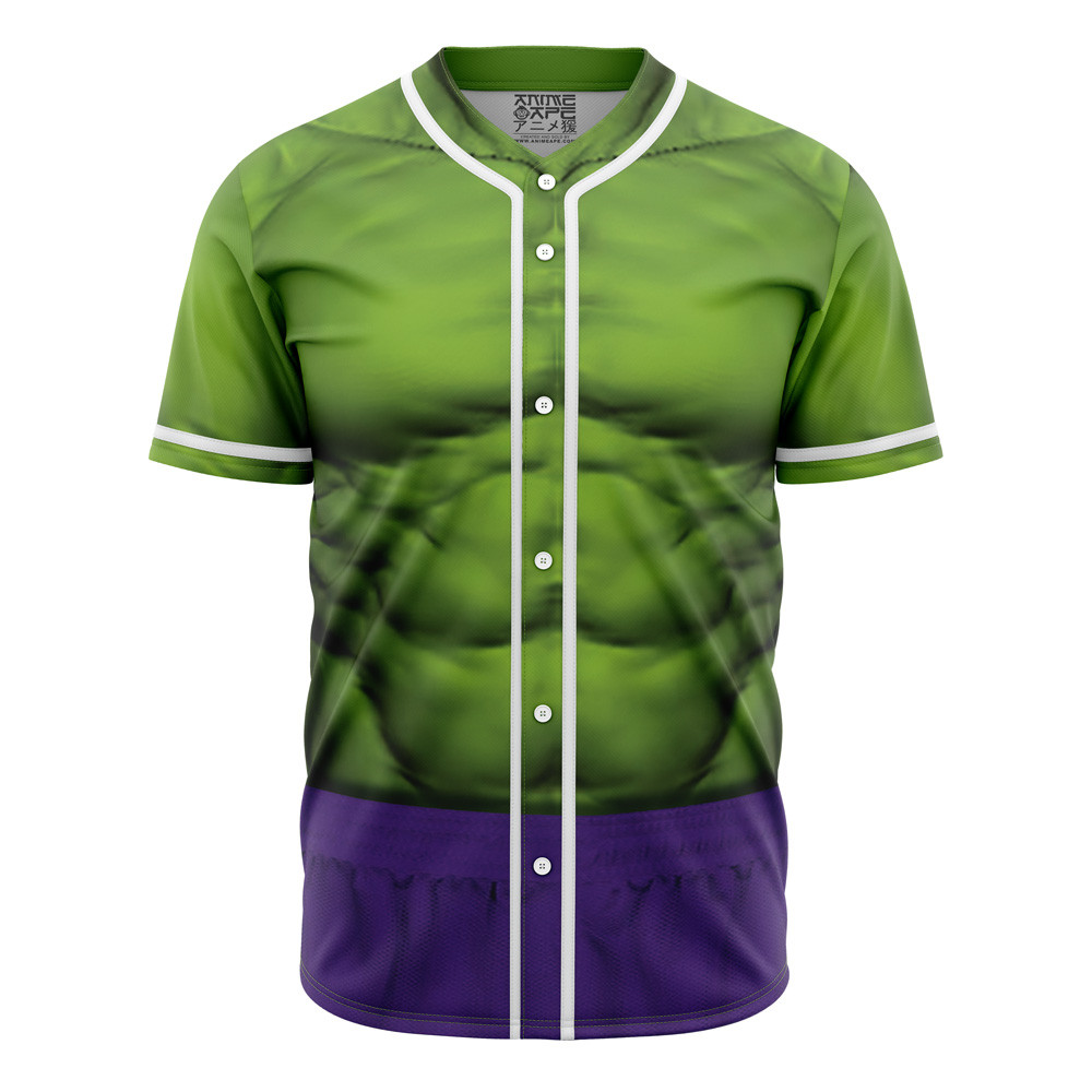 Hulk Cosplay Marvel Baseball Jersey, Unisex Jersey Shirt for Men Women