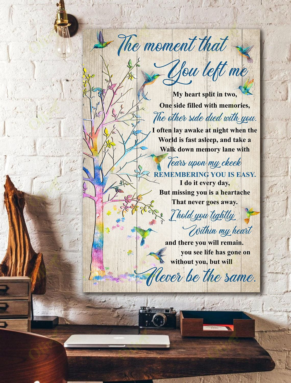 Hummingbird - Missing You Everyday Poster And Canvas Art Wall Decor