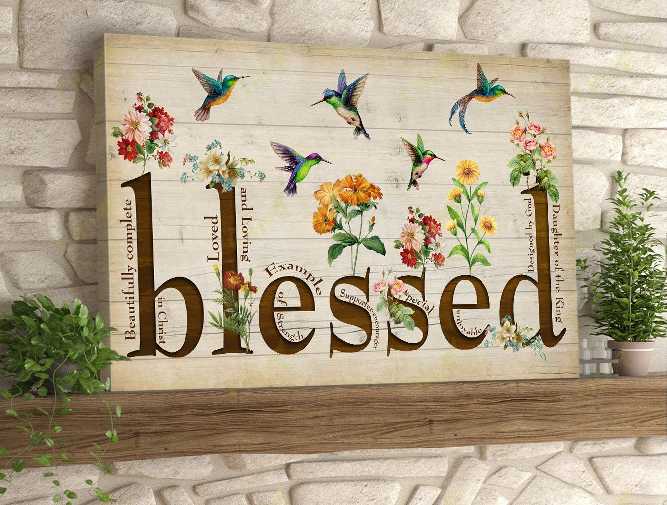 Hummingbird Poster And Canvas Art Wall Decor - Blessed Canvas