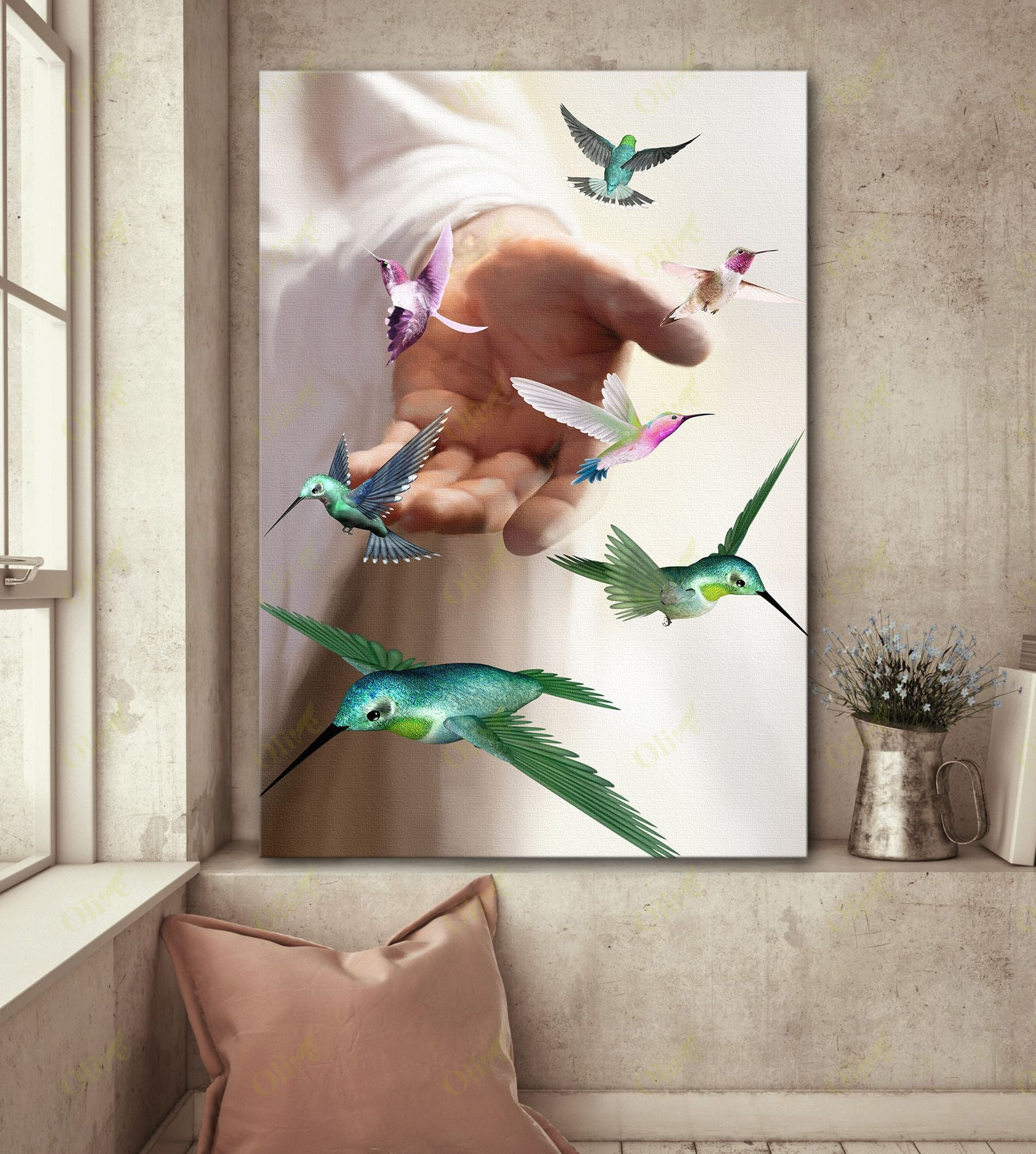 Hummingbird - Take My Hand Hummingbird Poster And Canvas Art Wall Decor