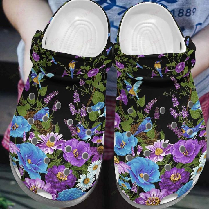 Hummingbird White Sole Lovely Hummingbirds Crocs Classic Clogs Shoes