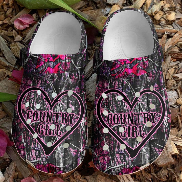 Hunting Country Girl Rubber Crocs Clog Shoes Comfy Footwear
