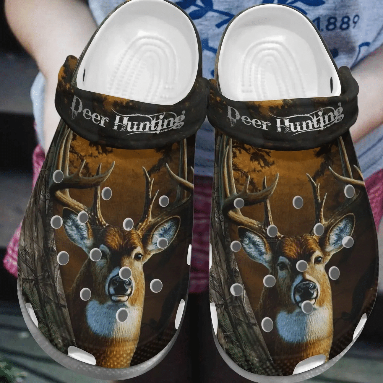 Hunting Personalize Clog Custom Crocs Fashionstyle Comfortable For Women Men Kid Print 3D ItS My Hobby
