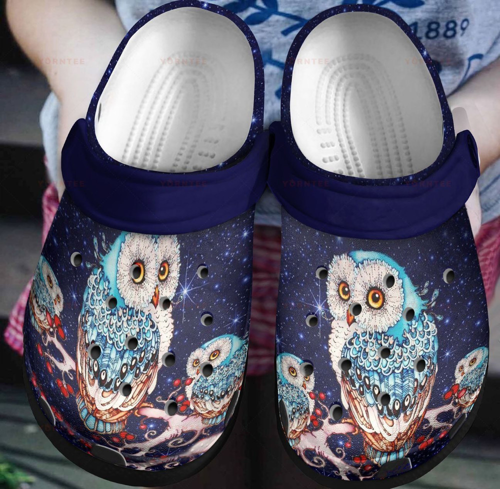 I Love Owl Fashion Gift For Lover Rubber Crocs Clog Shoes Comfy Footwear