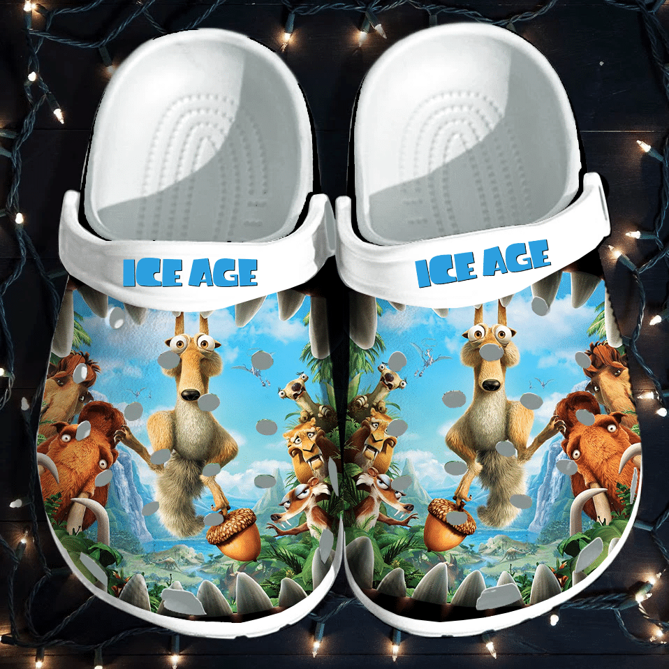 Ice Age For Men And Women Gift For Fan Classic Water Rubber Crocs Clog Shoes Comfy Footwear