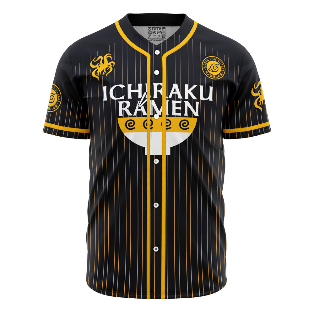 Ichiraku Ramen Naruto Yellow Baseball Jersey