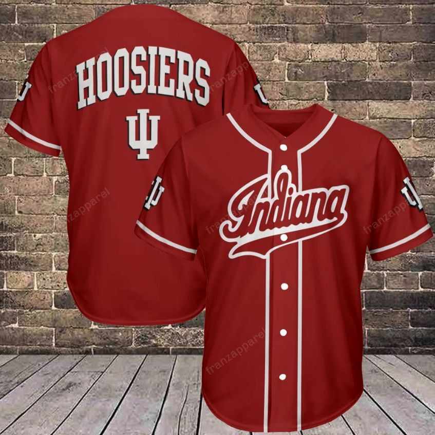 Indiana Hoosiers Personalized 3d Baseball Jersey 242