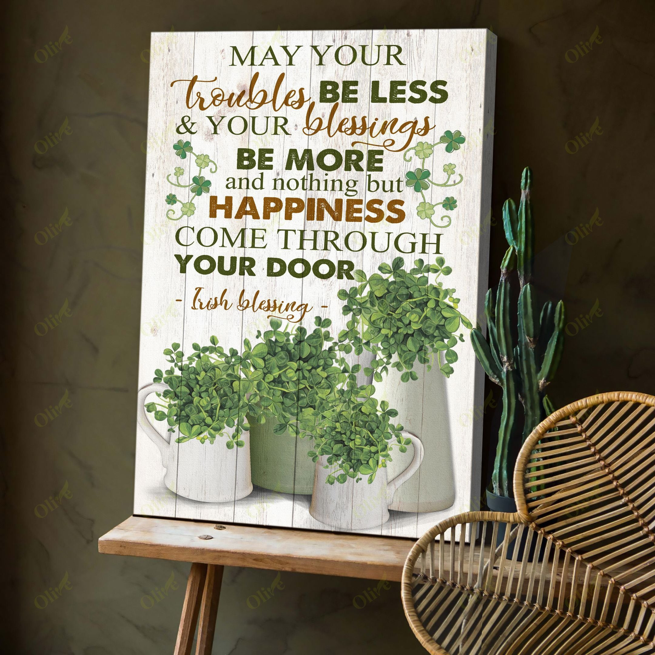 Irish Blessing Poster And Canvas Art Wall Decor