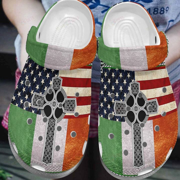 Irish Flag Crocs Classic Clogs Shoes