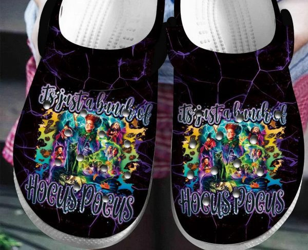 Its Just A Bunch Of Hocus Pocus Halloween Clogs Shoes