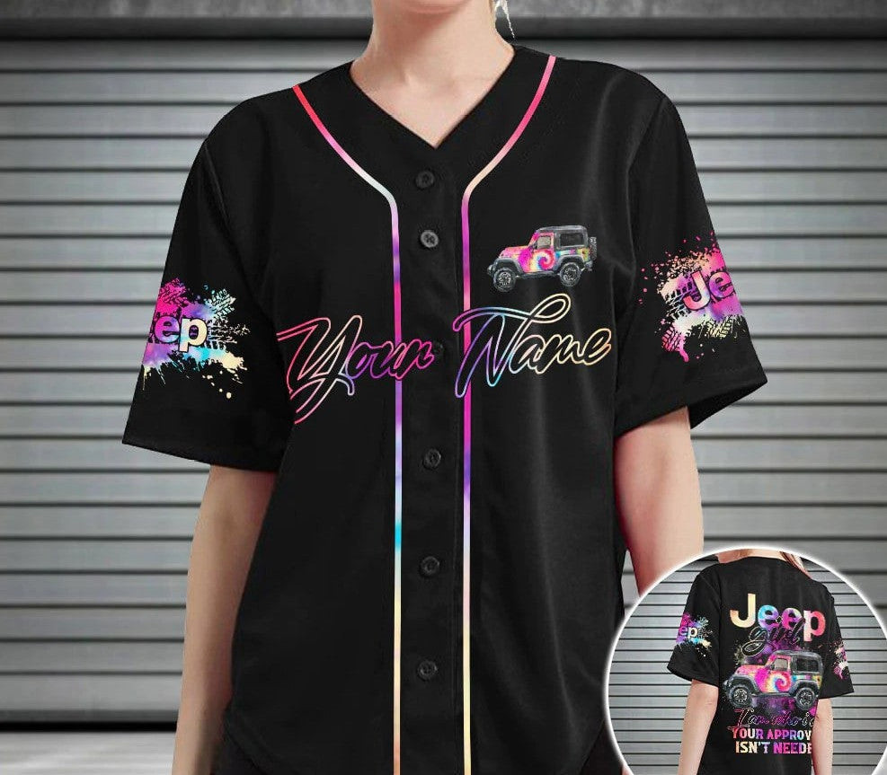 JP Girl Your Approval Personalized Baseball Jersey