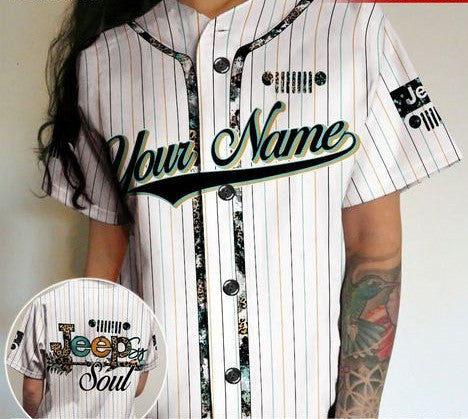 JPsy Soul Personalized Baseball Jersey, Unisex Jersey Shirt for Men Women