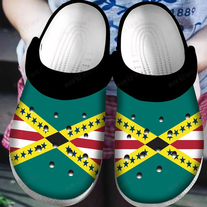 Jamaican American Flag Crocs Classic Clogs Shoes PANCR0655