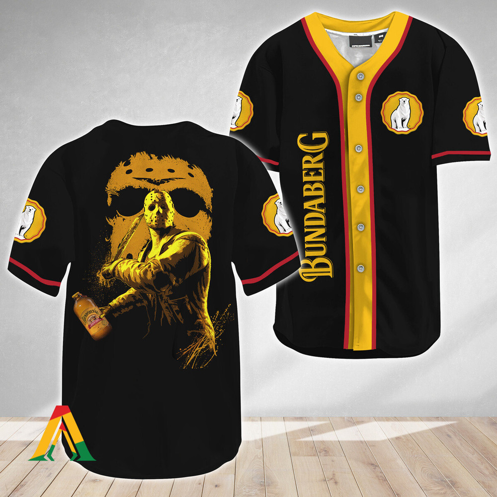 Jason Voorhees Friday The 13th Bundaberg Rum Baseball Jersey Unisex Jersey Shirt for Men Women