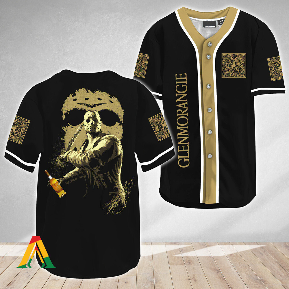 Jason Voorhees Friday The 13th Glenmorangie Whisky Baseball Jersey Unisex Jersey Shirt for Men Women