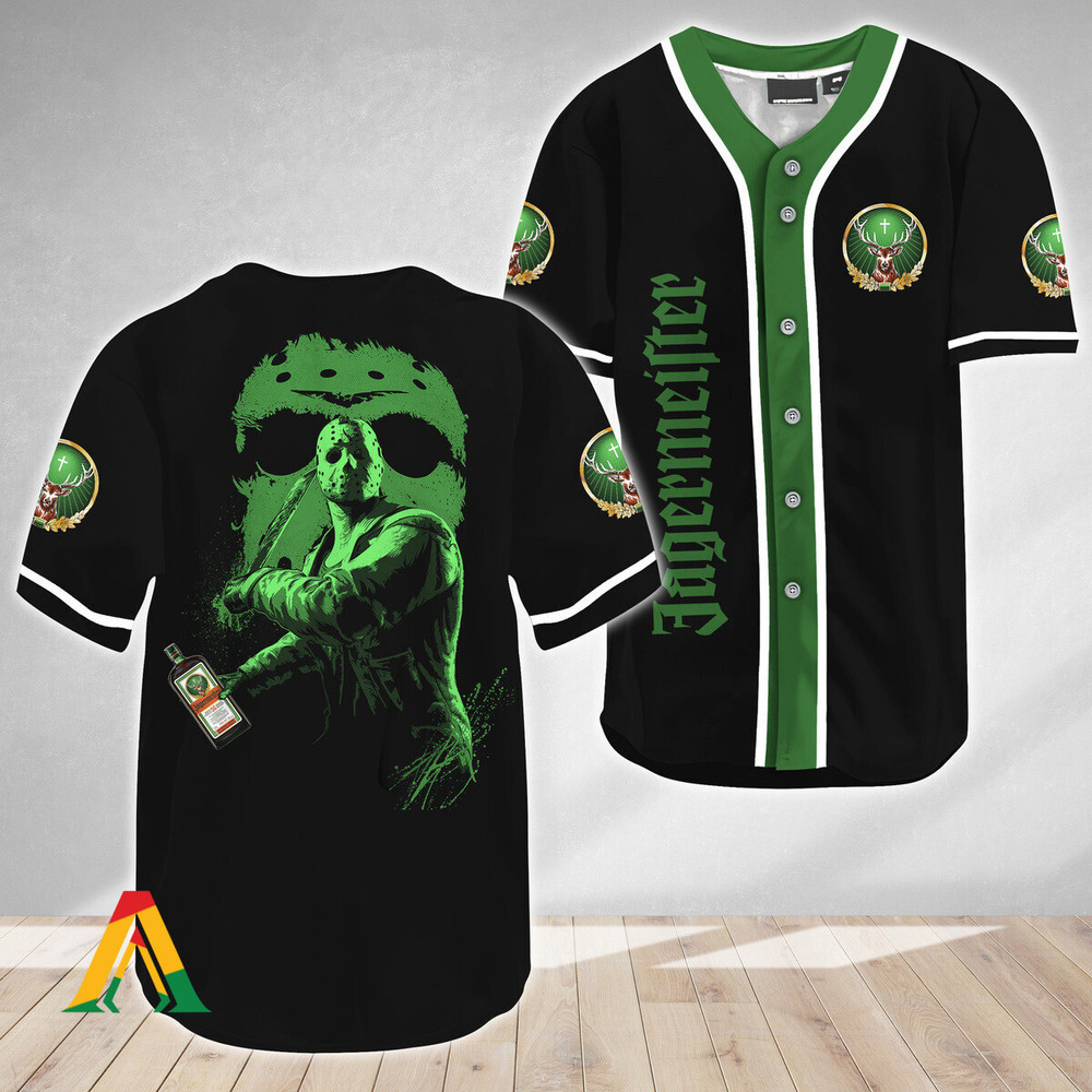 Jason Voorhees Friday The 13th Jagermeister Baseball Jersey Unisex Jersey Shirt for Men Women