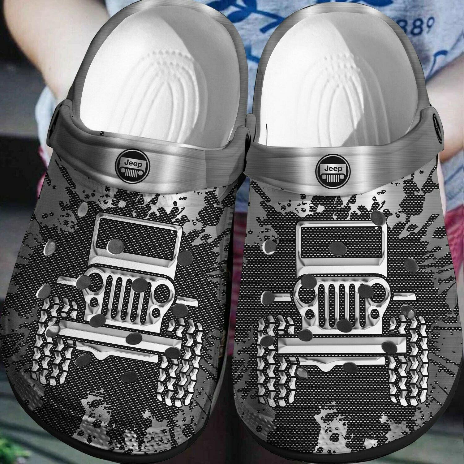 Jeep Car Crocs Crocband Clog Shoes For Men Women