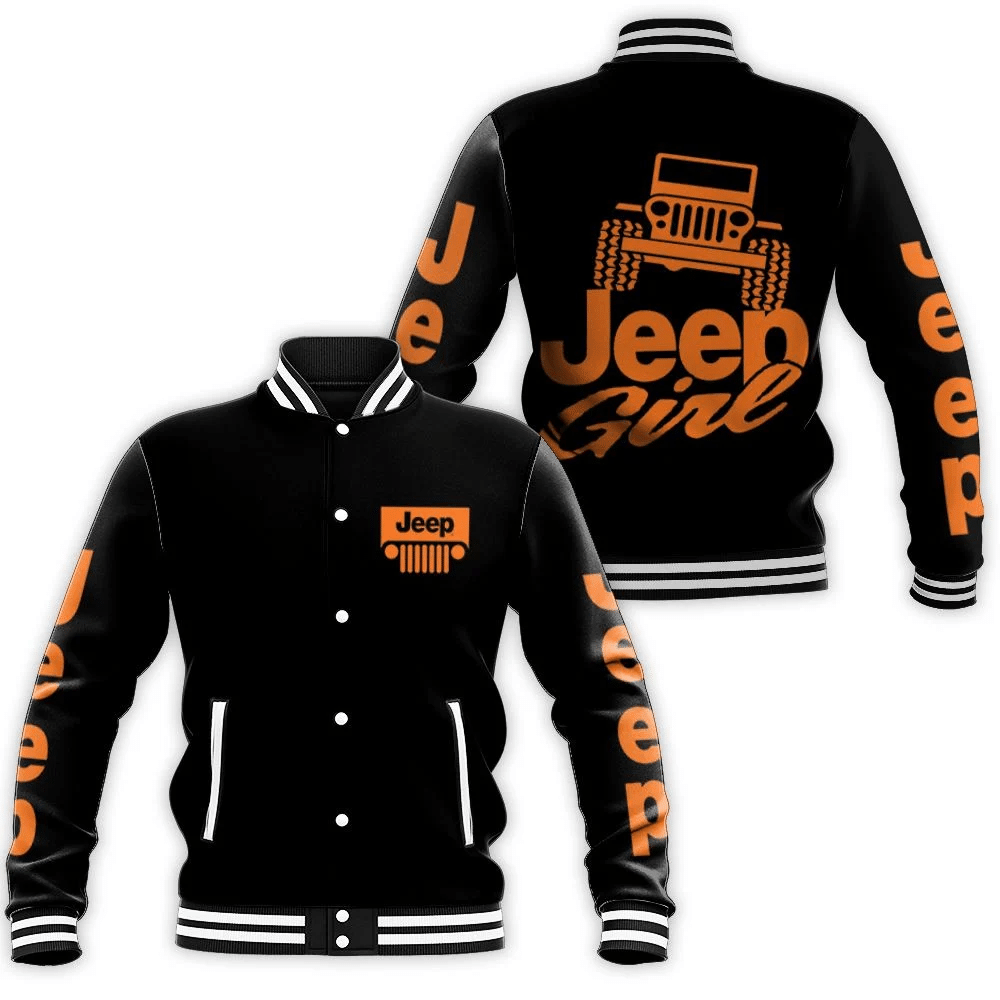 Jeep Girl Jeep Lover 3d Baseball Jacket for Men Women