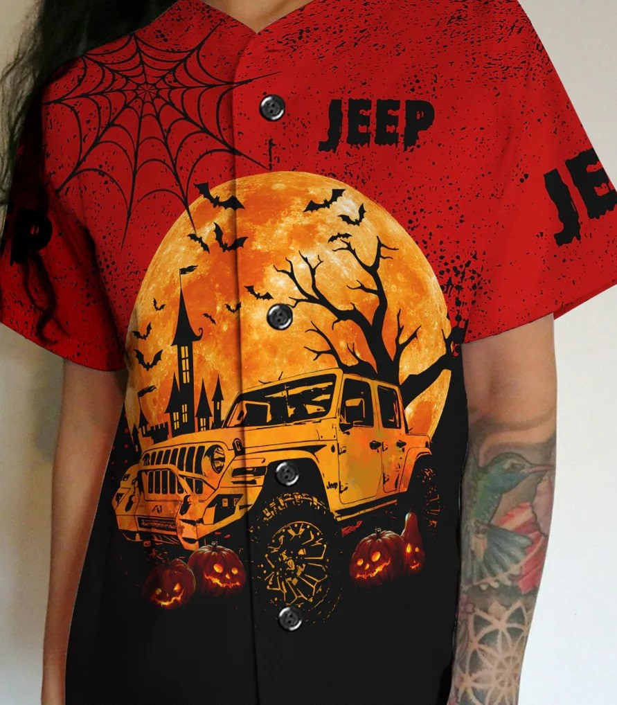 Jeep-O-Ween Halloween Baseball Jersey