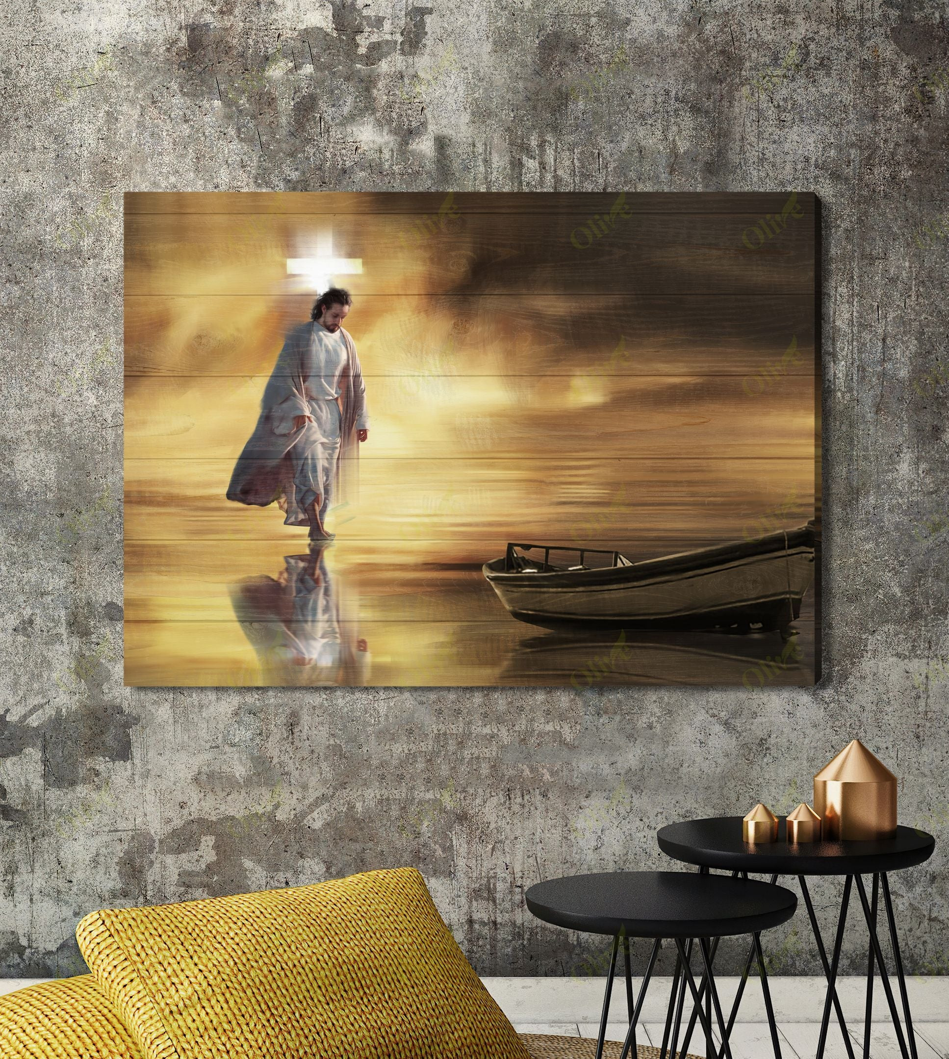 Jesus And The Boat Poster And Canvas Art Wall Decor