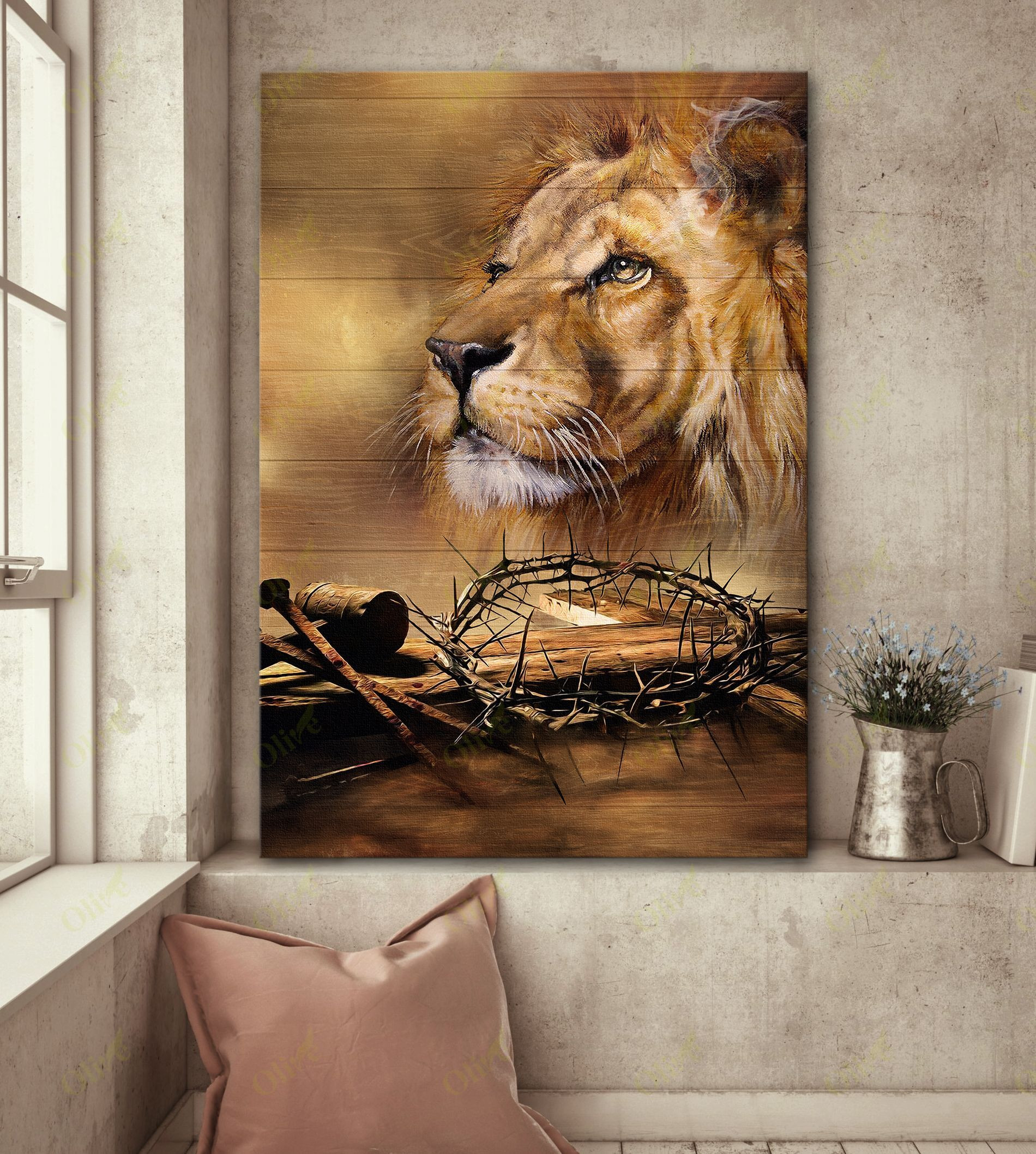 Jesus Beautiful Lion Poster And Canvas Art Wall Decor