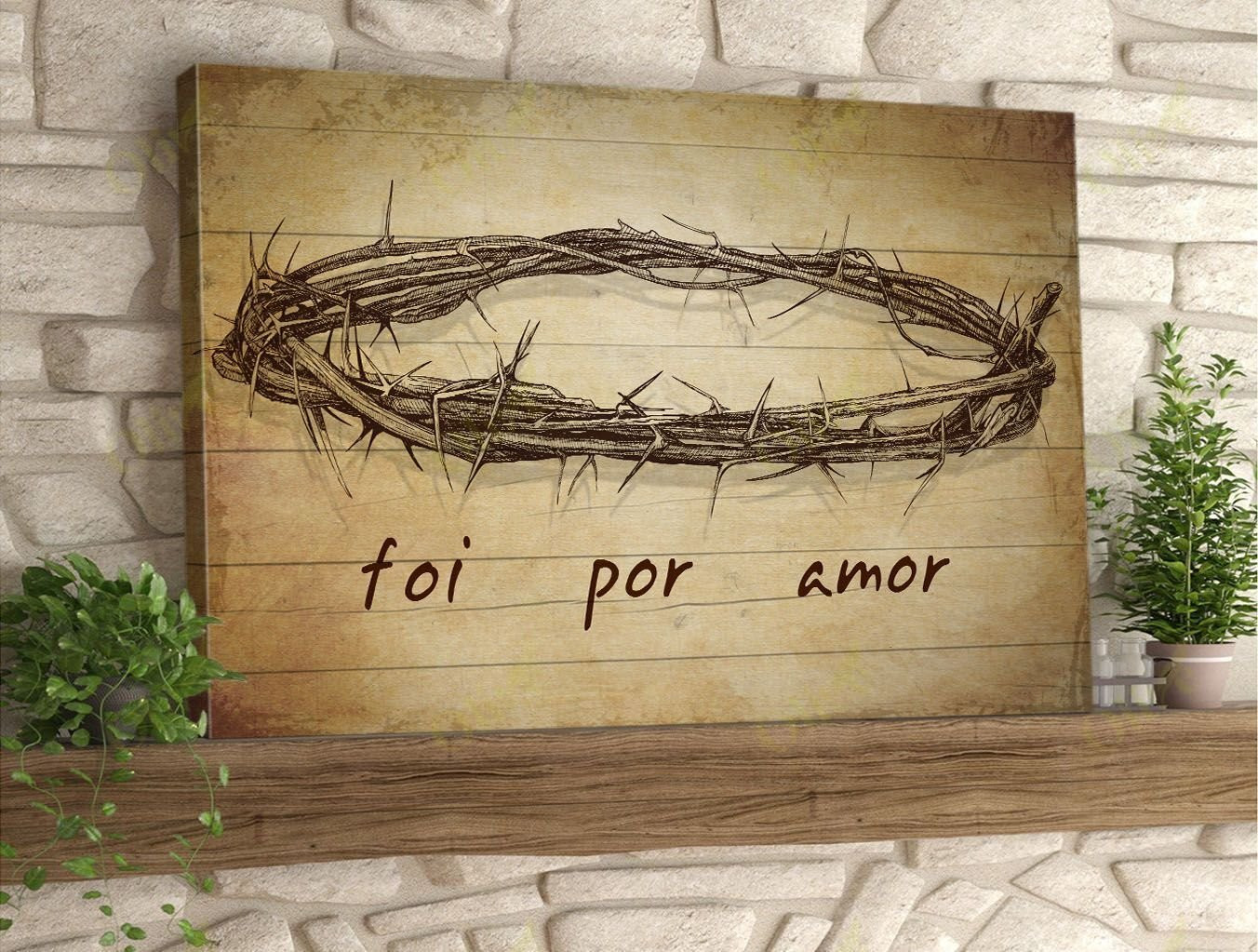 Jesus - Foi Por Amor Canvas Poster And Canvas Art Wall Decor