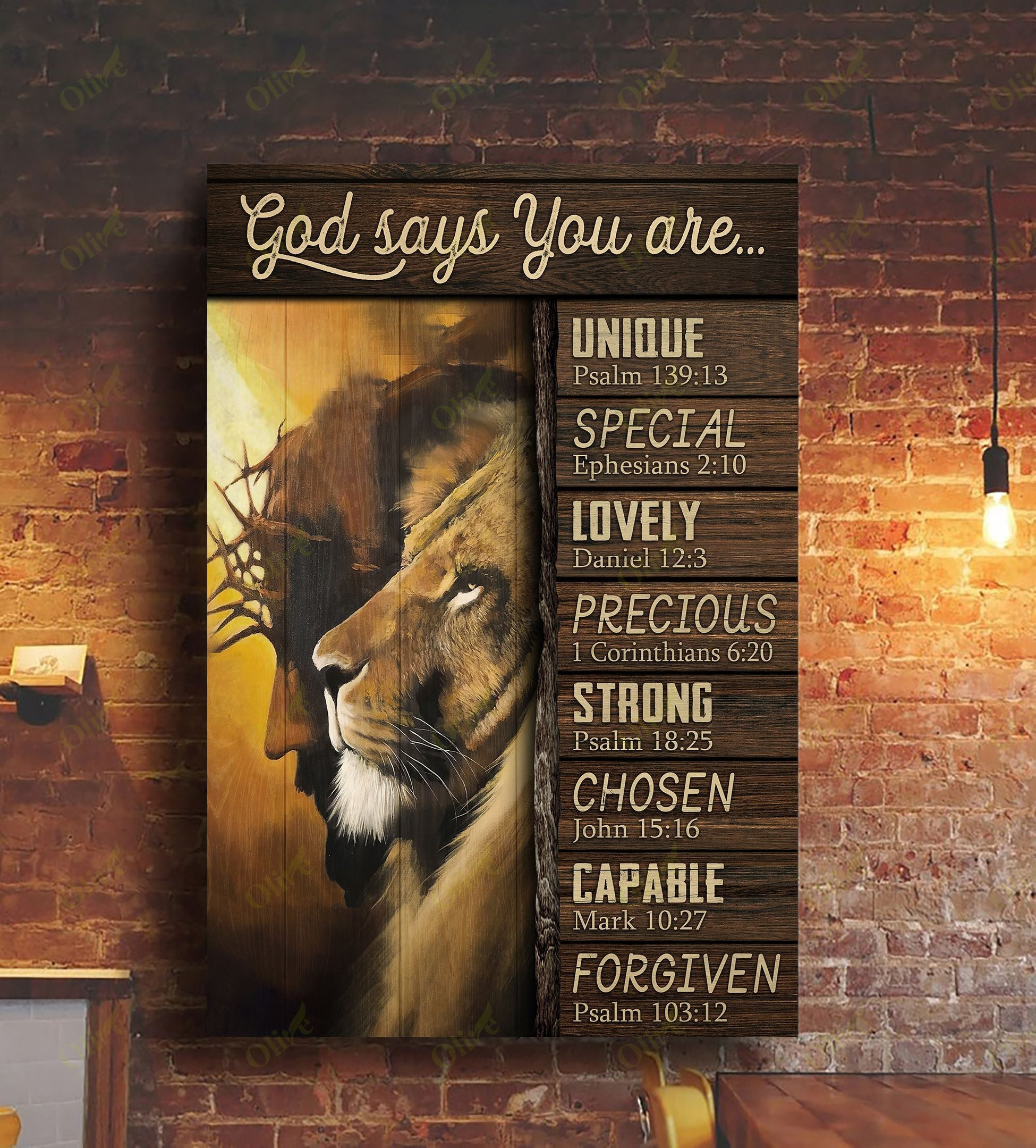 Jesus - God Say You Are Someone Special Poster And Canvas Art Wall Decor