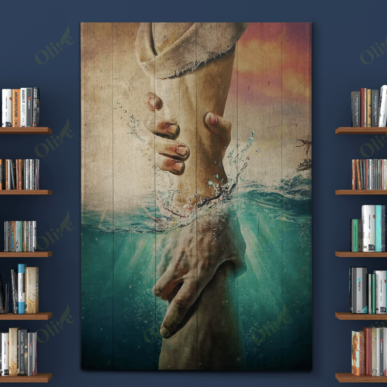 Jesus - Hold My Hand Jesus Poster And Canvas Art Wall Decor