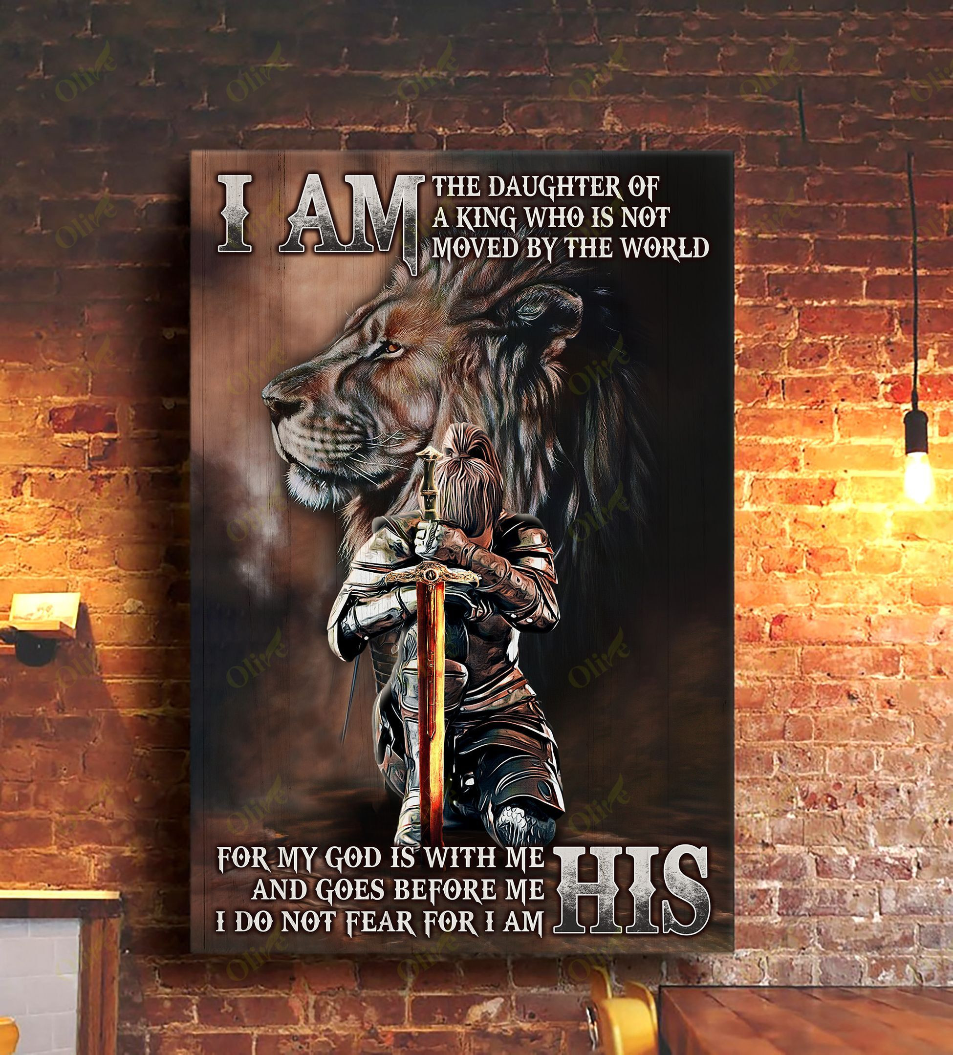 Jesus - I Am The Daughter Of God Poster And Canvas Art Wall Decor