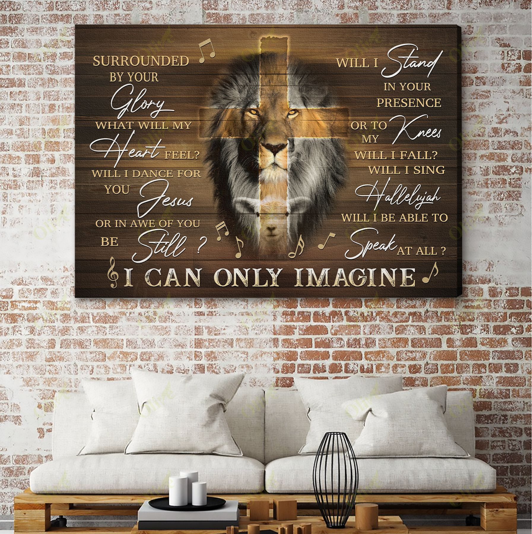 Jesus - I Can Only Imagine 1 Poster And Canvas Art Wall Decor