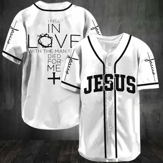 Jesus I Feel In Love Personalized 3d Baseball Jersey kv, Unisex Jersey Shirt for Men Women