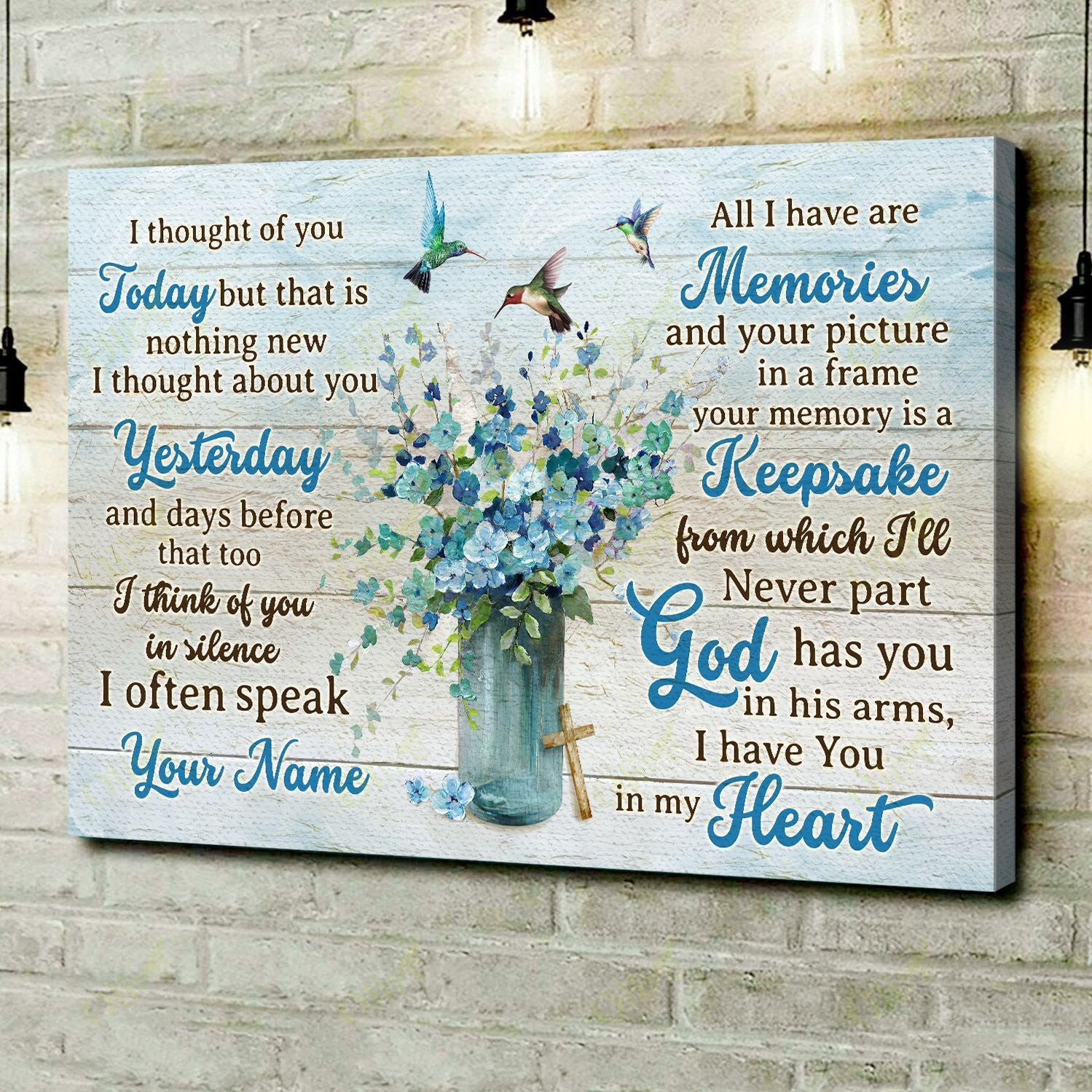 Jesus - I Have You In My Heart 2 Poster And Canvas Art Wall Decor