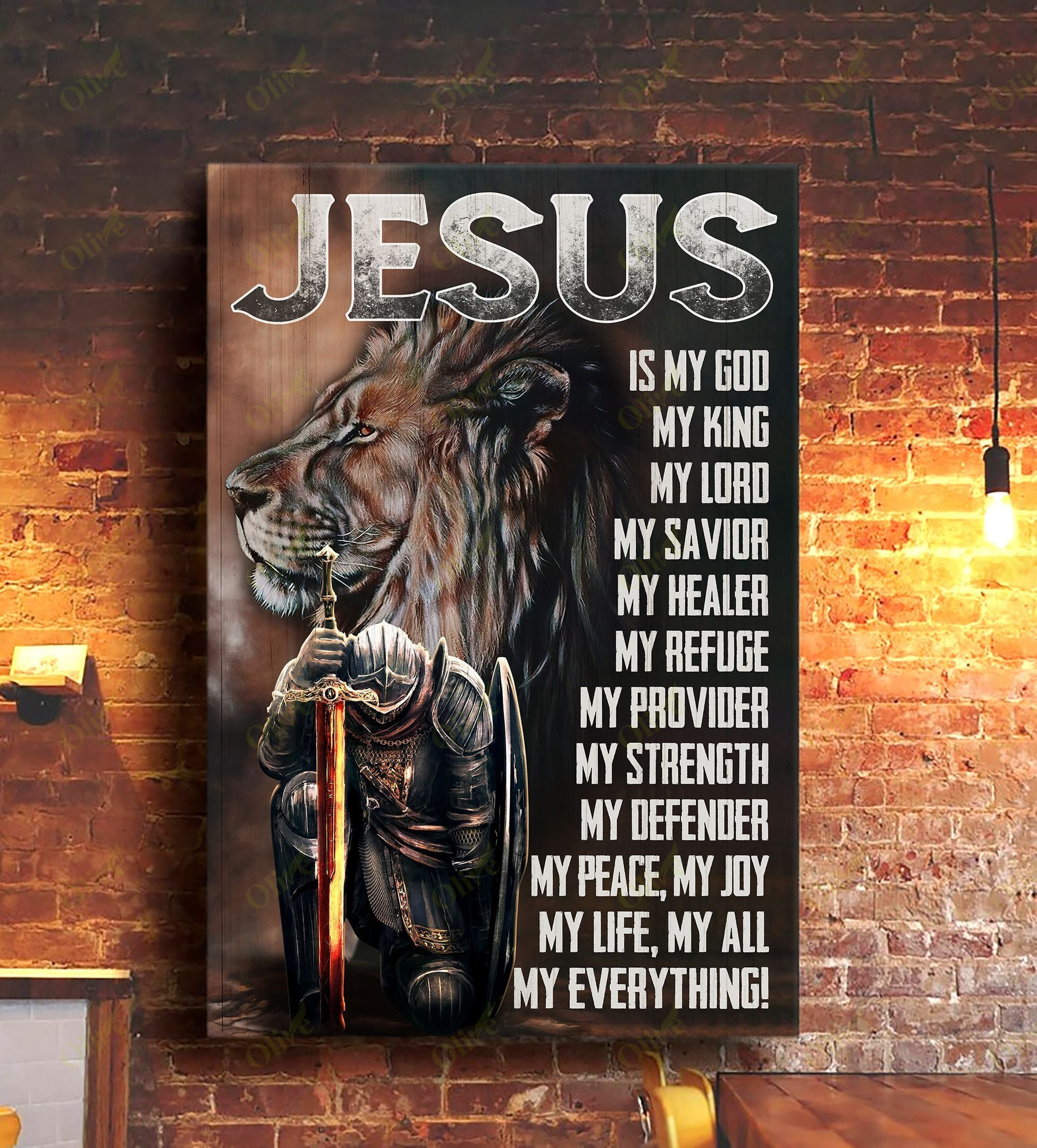 Jesus Is My Everything Poster And Canvas Art Wall Decor